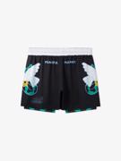 MANTO hybrid fightshorts dove - black